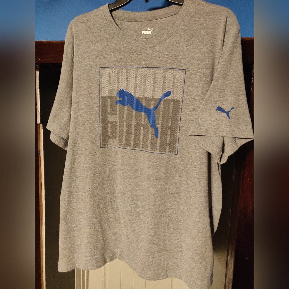 Puma T-Shirt Men's Size XL Detroit Lions Colors